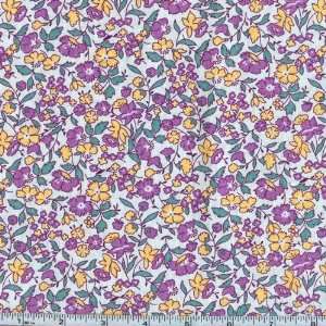  45 Wide Pocketful Of Posies Violet Fabric By The Yard 
