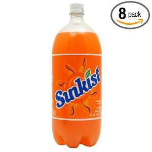 UP Sunkist Orange Soda Soft Drink, 67.63 Ounce (Pack of 8):  
