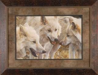 Tundra Summit Carl Brenders Wolves Wildlife Framed Art  