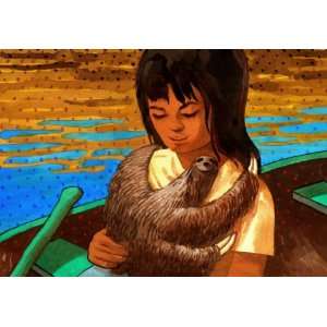  Girl With Pet Sloth,  River Arts, Crafts & Sewing