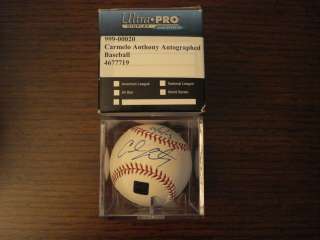 CARMELO ANTHONY 2003 04 TOPPS BASEBALL AUTO SIGNED RC ROOKIE YEAR /50 