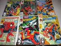 Lot 7 1990s Marvel Comics  SPIDER MAN #1,2,6,7,8,9  