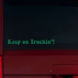  Keep on Truckin Window Decal (Green) Automotive