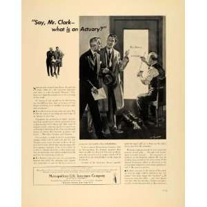 1940 Ad Metropolitan Life Insurance Illustration   Original Print Ad