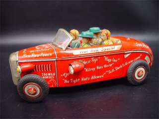 Vintage Marx Linemar Hot Rod Special Battery Tin Toy  