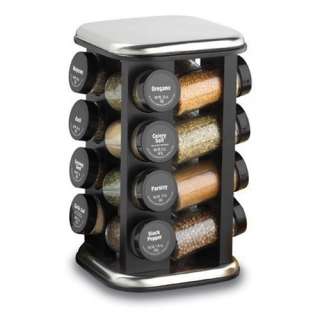  Kamenstein Revolving Spice Rack with 16 Filled Jars