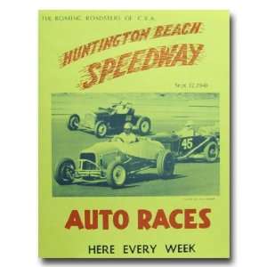    1948 Huntington Beach Speedway Poster Print
