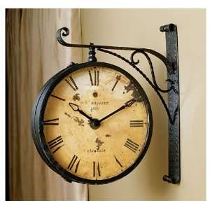  Double Faced Wall Clock: Home & Kitchen