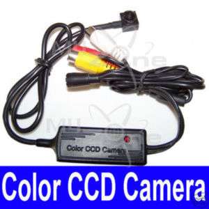 Pinhole Hidden Camera Sony CCD CCTV Spy Video w/Mic  