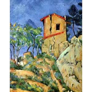  Oil Painting The House with Burst Walls Paul Cezanne 