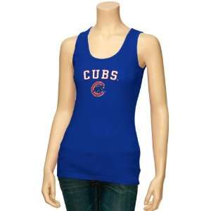   : Chicago Cubs Ladies Royal Blue Old Time Tank Top: Sports & Outdoors