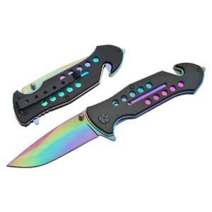   Rainbow Action Blade Rescue Knife ems/emt