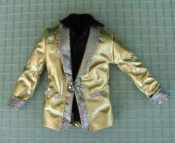 Retro 50s *GOLD ROCK N ROLL SUPERSTAR OUTFIT* with GUITAR KEN  