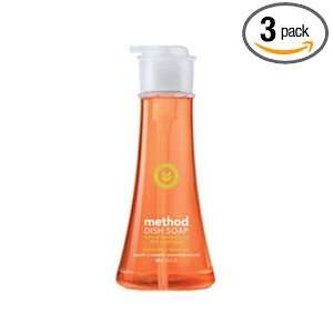  Method Dish Soap, Clementine, 18 Ounces (Pack of 3 