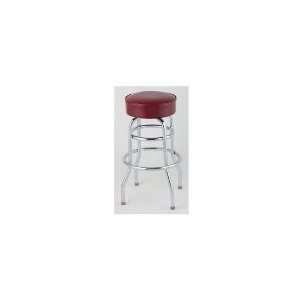 : Royal Industries ROY 7712 2 CRM   Assembled Double Ring Bar Stool w 