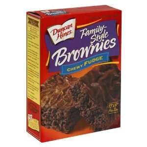   Hines Family Style Brownie Mix, Chewy Fudge 19.9 Oz 