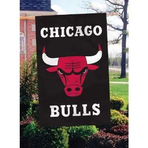  Chicago Bulls NBA Applique Banner Flag (44x28): Sports 