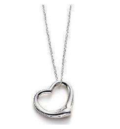 So Cute Silver Hollow Love Heart Chain Fashion Necklace  