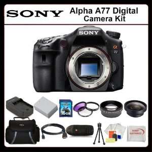  Sony Alpha A77 Digital Camera Kit Includes: Sony Alpha A77 