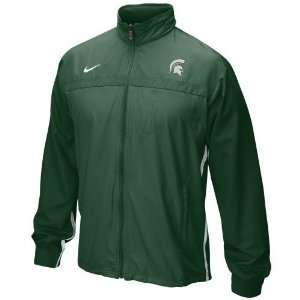  Nike Michigan State Spartans Green 5th Year Windbreaker Jacket 