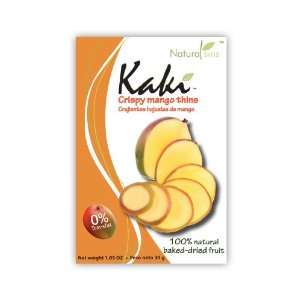 Kaki Crispy Mango Thins, 100% Natural Baked dried, Case 6 Units 