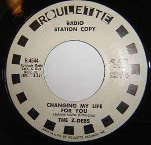 THE Z DEBS 45  Changing My Life For  USA ROCK PROMO  