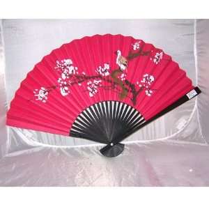  Pink Oriental Hand Painted Paper Fan: Everything Else