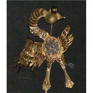  Solid Gold Diamond Stork Pin: Everything Else