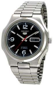 NEW Seiko 5 SNKK59 Mens Silver Tone Automatic Watch  