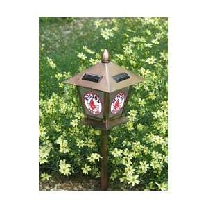    Boston Red Sox 20 Stained Glass Solar Lantern: Sports & Outdoors