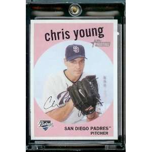  2008 Topps Heritage # 62 Chris Young / San Diego Padres 