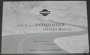 new 1998 NISSAN PATHFINDER R50 D OWNERS MANUAL cheap  