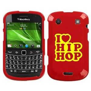   9930 YELLOW I LOVE HIP HOP ON RED HARD CASE COVER 