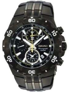 NEW SEIKO Chronograph 100m WR Gents Watch SNAD37P1  