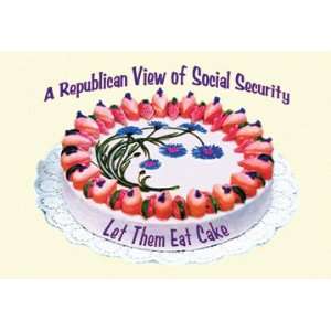  A Republican View of Social Security 44X66 Canvas