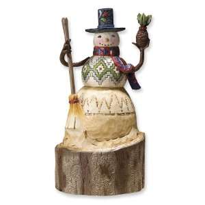  Jim Shore Heartwood Creek Lodge Snowman Figurine Jewelry