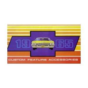   : 1965 CHEVROLET Custom Feature Accessory Sales Brochure: Automotive