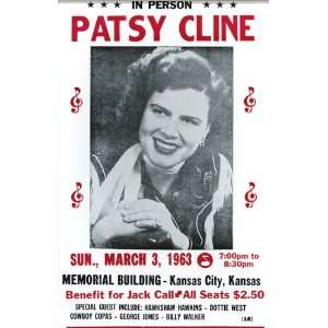  Patsy Cline 14 X 22 Vintage Style Concert Poster 