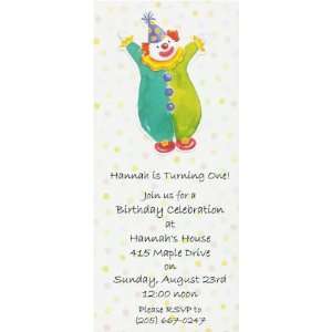 Clown Birthday Party Invitations Toys & Games