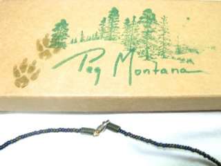 PEG MONTANA CINNABAR CREEK BEADED TROUT NECKLACE IN BOX  