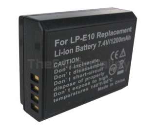 LP E10 Battery for Canon EOS Rebel T3 Digital Camera  