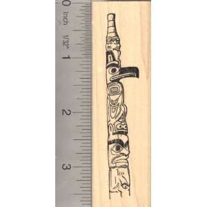  Alaskan Totem Pole Rubber Stamp Arts, Crafts & Sewing