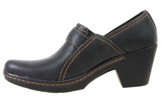 Clarks Womens Shoes 34966 Freesia Isle Black Leather  