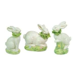 Pack of 6 Sweet Delights Bunny Rabbits w/Ruffle Collar Easter Figures 
