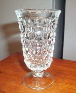 VTG FOSTORIA AMERICAN 4 7/8 CLARET WINE FOOTED GLASS  