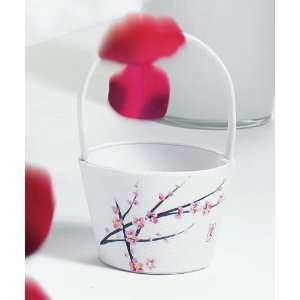 Cherry Blossom Flower Girl Basket 