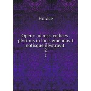  Opera ad mss. codices . plvrimis in locis emendavit 