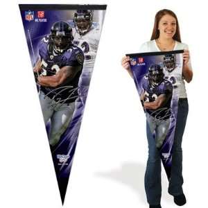   Wincraft 71734091 NFL Premium Pennant   Ray Lewis: Sports & Outdoors