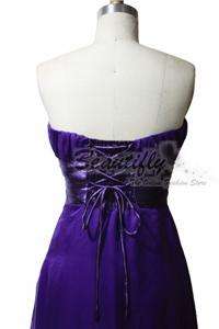 2011 Purple Bridesmaid Wedding Gown Party Prom Dress  