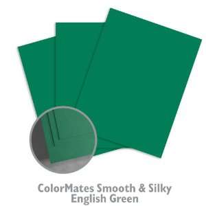  ColorMates Smooth & Silky English Green Cardstock   25 